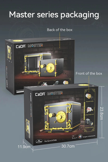 Cada 422PCS City Retro Combination Safe Building Blocks The Secret of Safe Experiment Education Bricks Toys Boys Gifts.