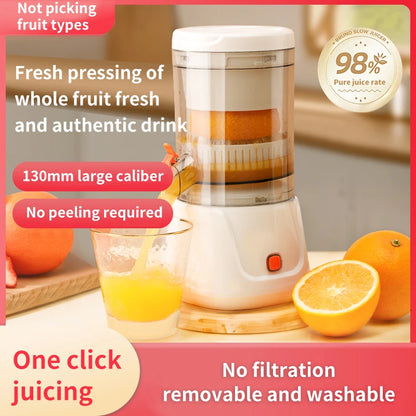 USB Charging Portable Electric Juicer 7.4V Orange Lemon Fruit Blender Household Juice Squeezer Mixer Citrus Juicer for Travel.