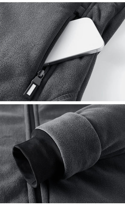 Winter Men Fleece Warm Jackets Mens Windproof Thick Jackets Parkas Coats Men Hooded Casual Outwear Jackets Male LZLLTT