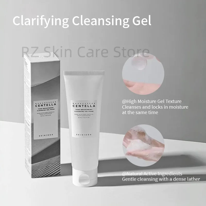 SKIN1004 Madagascar Centella Skincare Whitening 3Pcs/Set Brightening Serum Cleansing Gel Foam Toner Korean Skin Care Products.