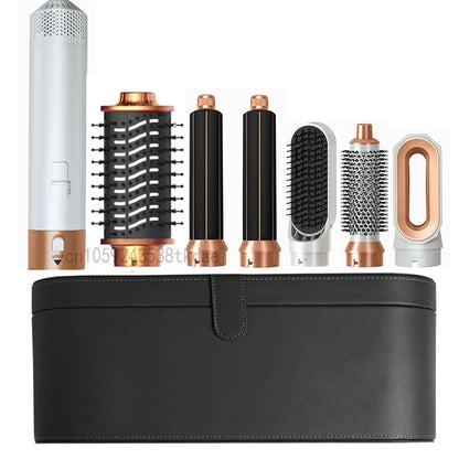 6 in 1 Hair Dryer Multifunctional hot air comb Set Professional Curling Iron Hair Straightener Air Styling Tool Hair Dryer.
