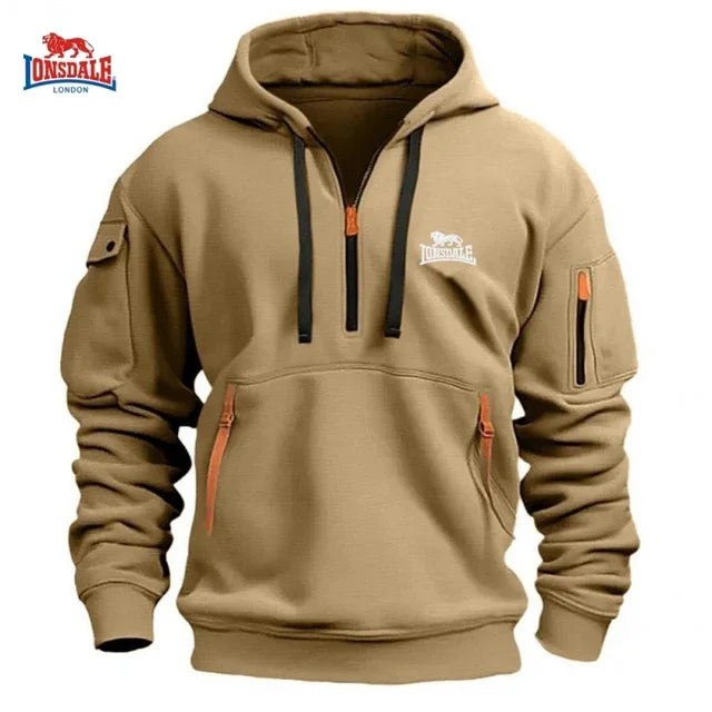 2024 Autumn Winter High Quality Dropped Shoulder Hooded Sweatshirt Men's Women's Plus Size Loose Pullover Fashion Sweatshirt.