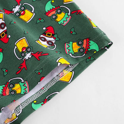 4 stücke Weihnachten Schlüpfer der Männer Baumwolle Shorts Marke Druck Männer Unterhosen Brief Bund Boxer Briefs Sexy Unterwäsche Männer Boxer