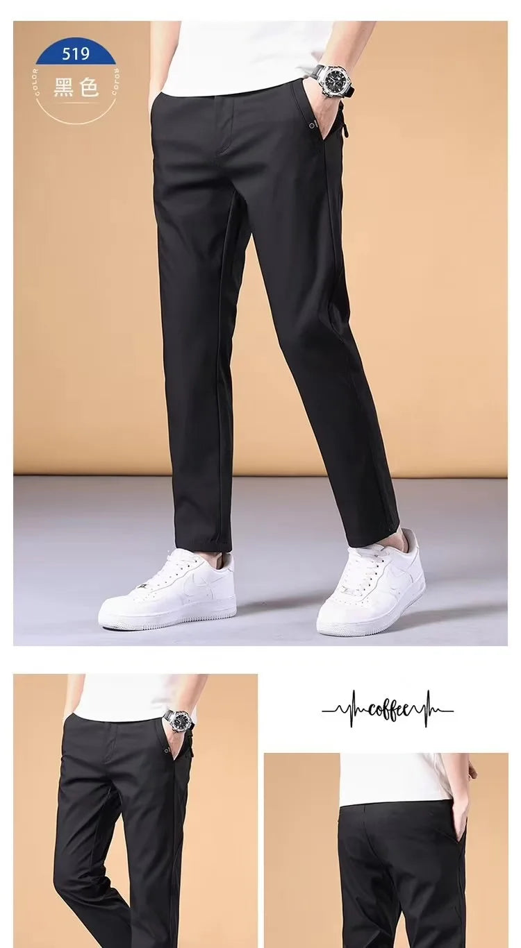 Fashion Men's Pants Summer Suit Pants Casual Korean Men's Pants Joggers Men Streetwear Casual Sports Pants.