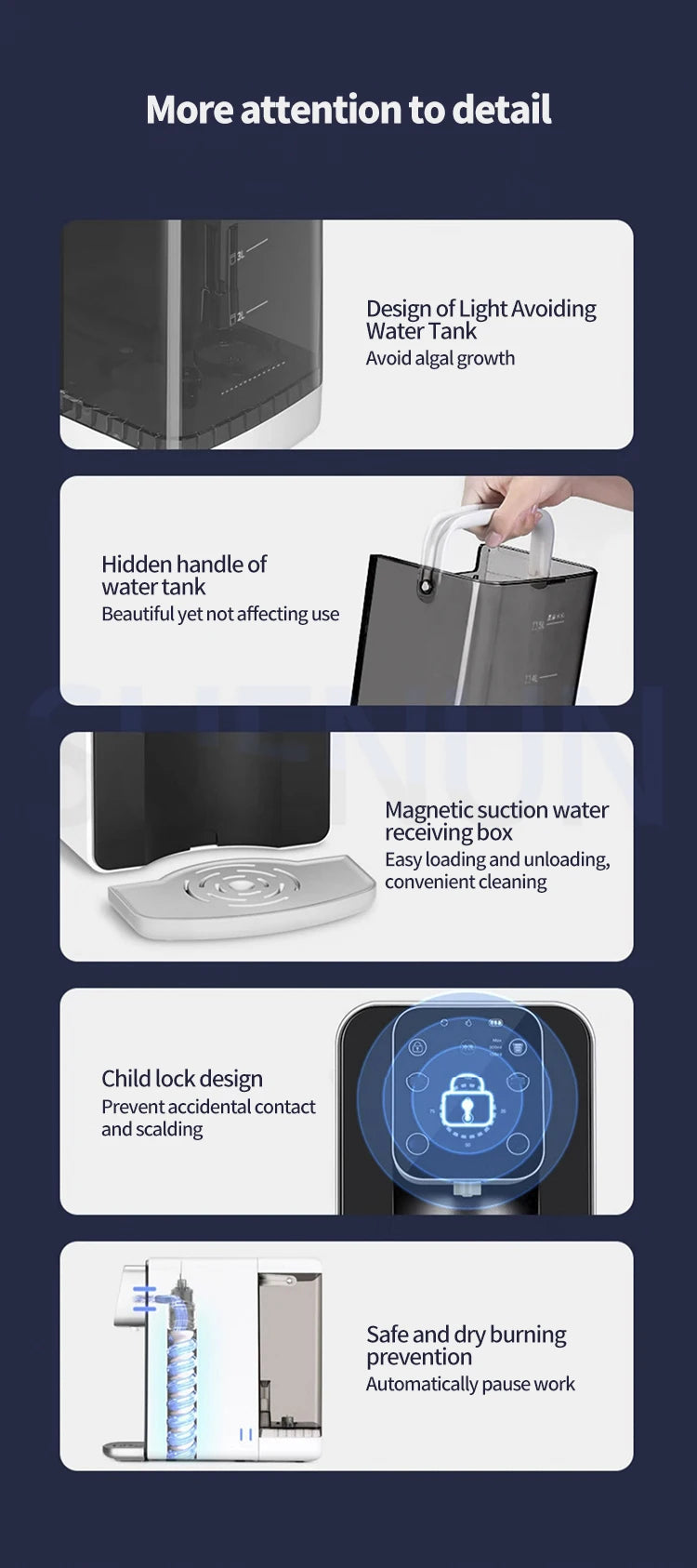 5L Direct Drinking Water Purifier Household Desktop RO Reverse Osmosis Purifier Fast Heating Filter Water Purifier.