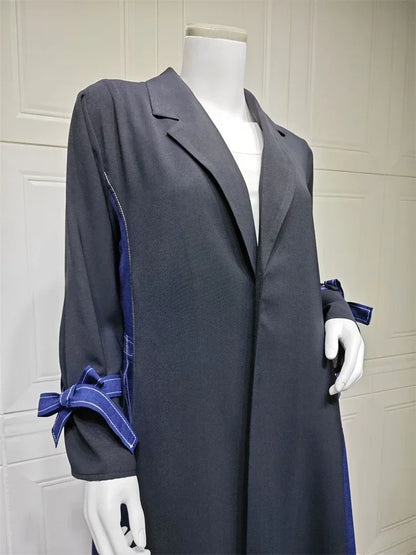 Ramadan Eid Open Muslim Kimono Abaya Damen Dubai Luxury Kebaya Prayer Clothes Abayas For Women Arabic Kaftan Dress Islam Robe.