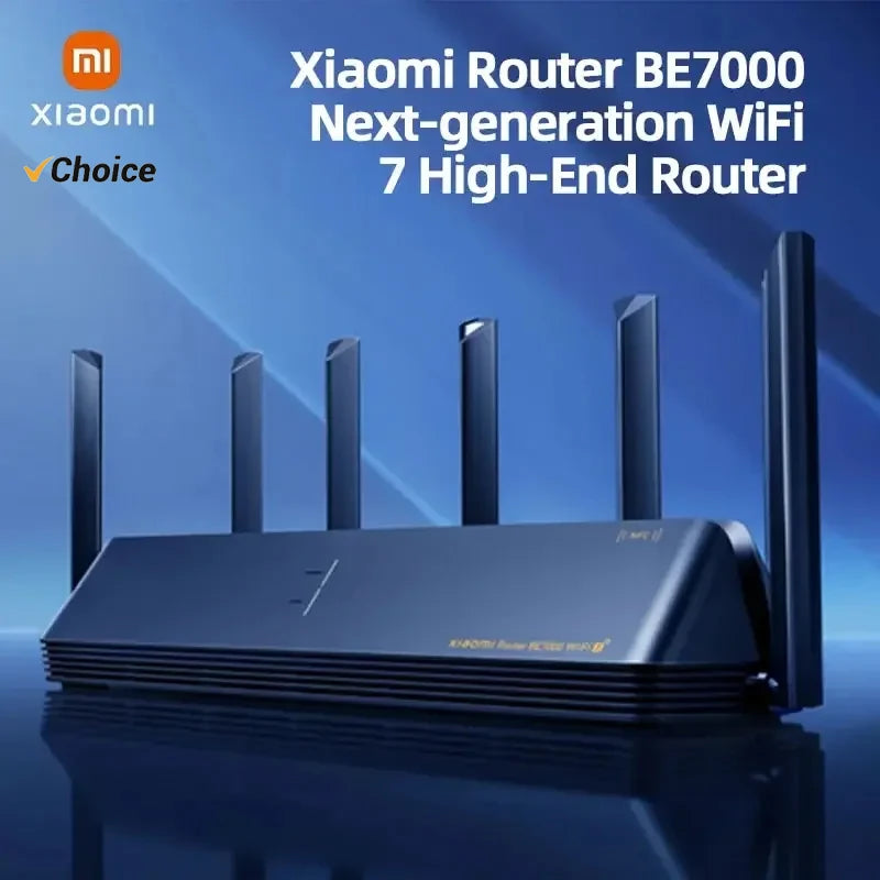 Original Xiaomi Mi Router BE7000 Tri-Band WiFi Repeater VPN 1GB Mesh USB 3.0 IPTV 4 X 2.5G Ethernet Ports Modem Signal Amplifier.