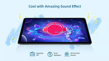 BMAX I10 Plus Android 15 10.1" HD Screen 4GB+8GB Expansion 128GB Storage UNISOC T606 ARM Mail G57  Dual Band Wi-Fi Tablet.