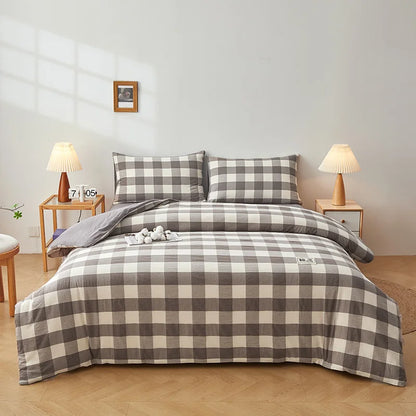 nordic quilt cotton 100% double bed comforters winter comforters King size duvet 220x240 cm winter Plaid comforter queen single