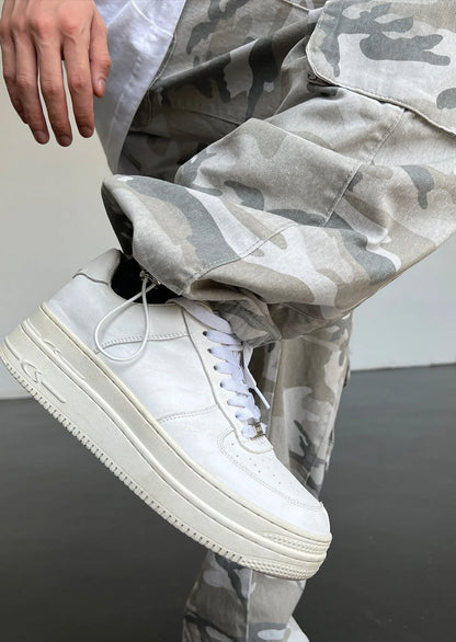 Vintage Amerikanischen Stil Camouflage Hosen männer Lose Gerade Bein Cargo Hosen Casual Hosen Hip Hop Streetwear Waschen.