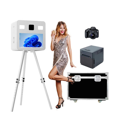 21.5 Inch Portable Camera Touch Screen Dslr Photo Booth Selfie Photo booth Machine  for ds620 RX1 525L QW410  Wedding Party.