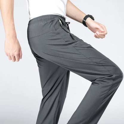 Elastic Waist Jogger Sweatpants Men Casual Classic Sport Men's Pants Quick Dry Straight Trousers Breathable Plus Size 4XL 5XL.