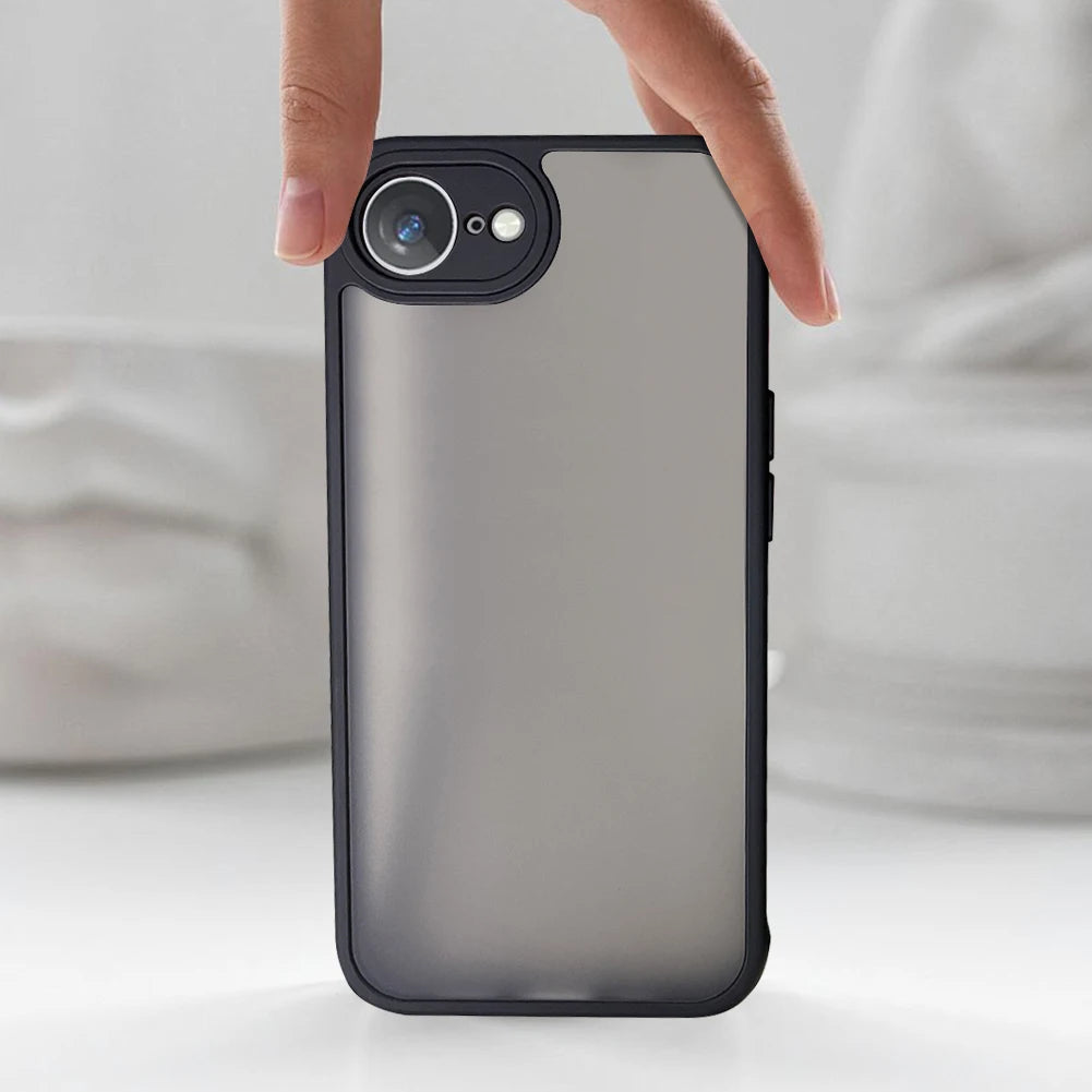 Frosted Translucent Case for iPhone 16E Matte Hard Cover Drop Protection Shockproof Frosted Translucent Phone Cover Anti-Scratch.