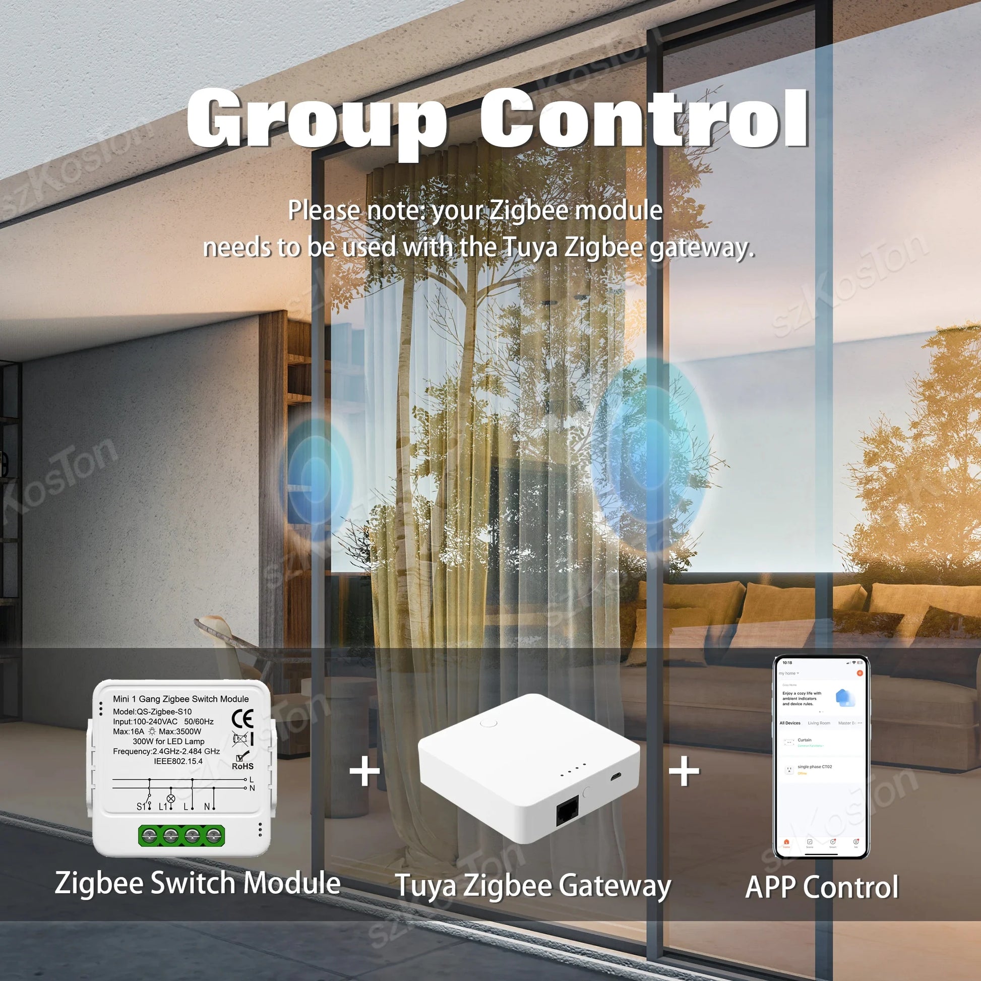 1/2/3 Gang Tuya ZigBee Smart Switch Modul Benötigt Neutralleiter Smart Life App Automatisierung DIY Breaker Funktioniert mit Alexa Google Home.