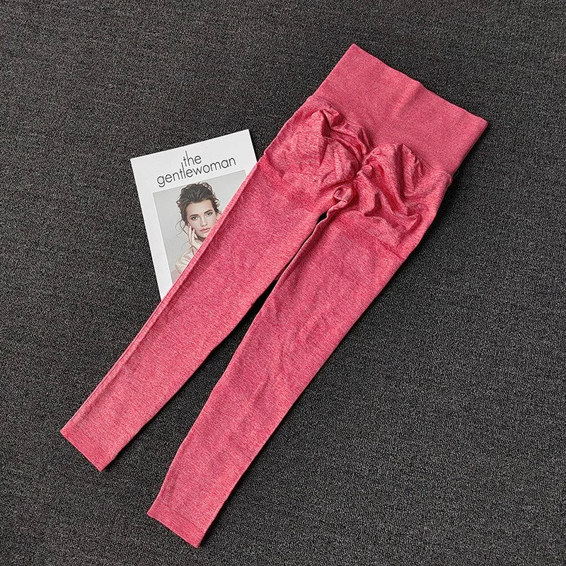 Nahtlose Damen-Leggings mit hoher Taille, schnell trocknend, elastisch, für Yoga, Fitness, Fitnessstudio, Jogginghose, Push-up-Leggings, Sportbekleidung.