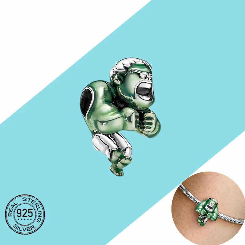 New fashion 100% S925 sterling silver Disney All-Star pendant beads, suitable for the original Pandora bracelet, women's fashion