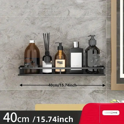 Badezimmer-Aufbewahrungsregal aus Aluminium, wandmontiertes kosmetisches Aufbewahrungsregal, geeignet für die Aufbewahrung von Badezimmerartikeln