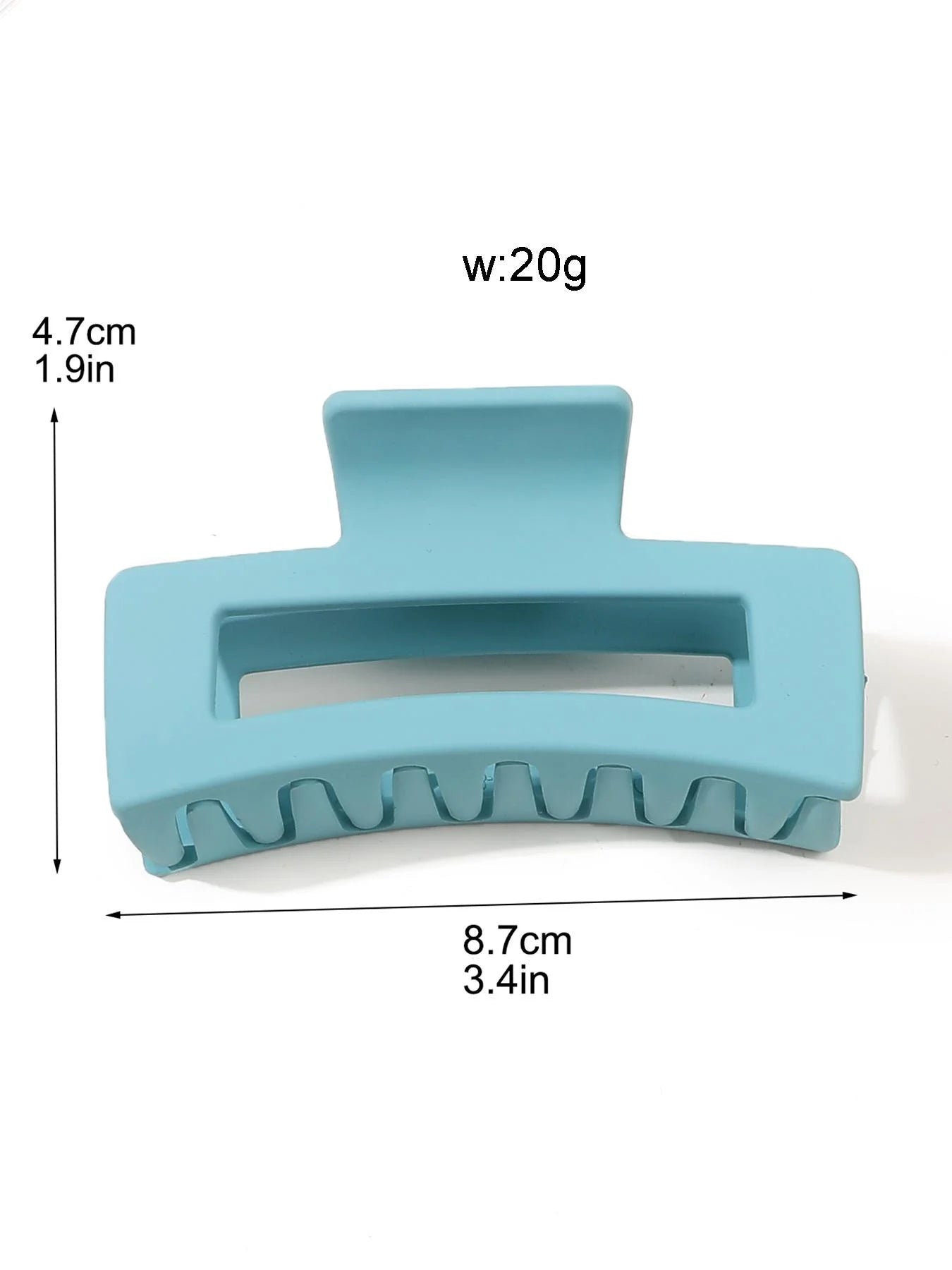 3 Pcs Frosted Cream Color Transparent Fruit Shark Scratch Clip-ins Style Back of Head Premium Wind Plate Women Hair Accessories.