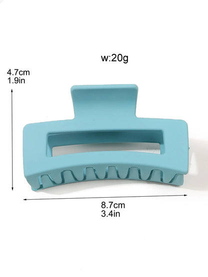 3 Pcs Frosted Cream Color Transparent Fruit Shark Scratch Clip-ins Style Back of Head Premium Wind Plate Women Hair Accessories.