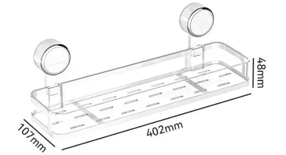 Saugnapf Badezimmer Dusche Gel Lagerung Rack Ohne Stanzen Waschbecken Rack Waschraum Wand-montiert Kosmetik Lagerung Rack