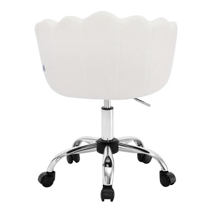 WOLTU Höhenverstellbarer, ergonomischer Schreibtischstuhl, Drehstuhl mit Rollen, Gaming-Schminkstuhl, Lordosenstütze für das Heimbüro