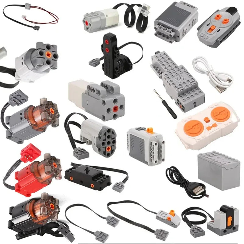 High-Tech M XL L Motor Servo Bricks Toys PF Parts 8293 8883 MOC Power Functions Motor Multi Tool Compatible With LEGO Model.