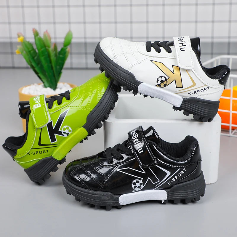 Soccer Cleats for Kids 2024 New Children Football Cleats Fashion Firm Ground Soccer Shoes