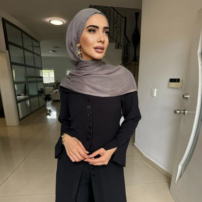 Muslim Abaya Two Piece Muslim Set for Woman Ramadan Dress Islamic.