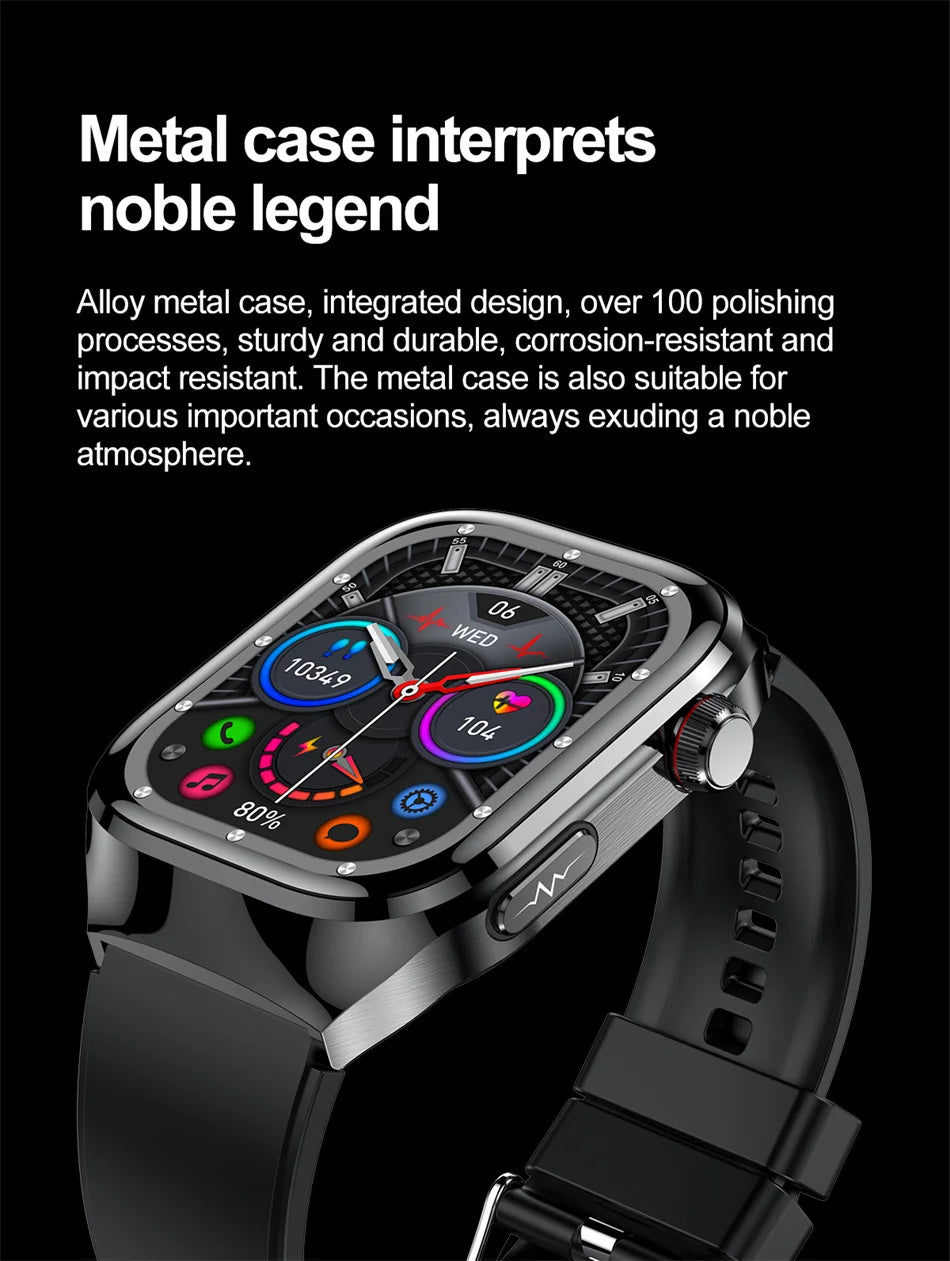 SmartWatch Voice Call Push reminder Physical examination Health Watch Blood Pressure UricAcid Blood Oxygen ECG Sport Smart watch.