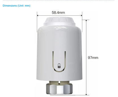 WiFi/Ble/Zigbee Tuya Smart TRV Radiator Actuator Valve Thermostatic Radiator Valve Temperature Controller Alexa Google Home