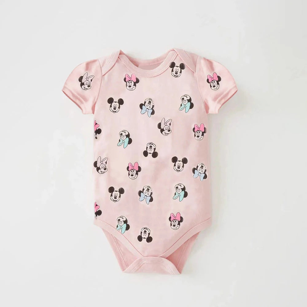 Sommer Baby Body Mickey und Minnie Neugeborenen Baby Kleidung Taste Design Baby einteiliges für 0-24 Monate Baby junge Mädchen Kleidung.