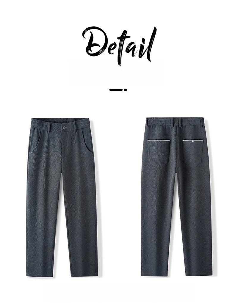 Men's Winter Velvet Casual Pants Thickened Warm Slim Fit Comfortable Solid Color Trousers Korean Fleece  Fashion Outdoor Jogging