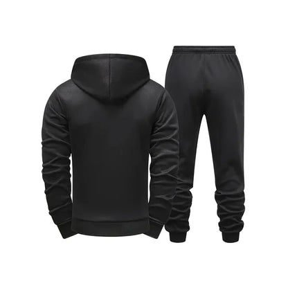 2025 New Arrival Men's Bushido Print Hoodie Sweatpants High Quality Male Outdoor Casual Sport Jogging Suit Motorcycle Zip Outfit.