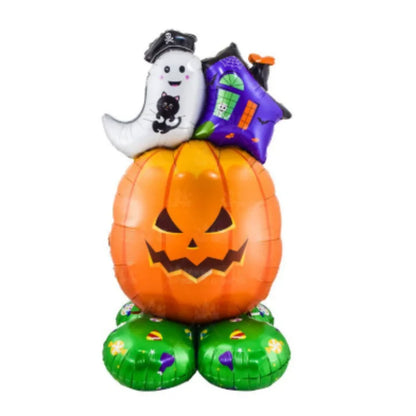 2025 Halloween Große Stehende Ballonbasis Skelett Kürbis Geisterbaum Halloween Aufblasbare Luftballons Partydekorationen Zubehör.