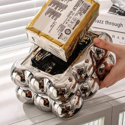 Nordic Style Tissue Box Napkin Holder Case Paper Box Container Modern Marshmallow Shape Tissue Case Refill Napkin Holder Box.