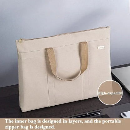 Portable document bag Oxford cloth business and leisure briefcase men and women portable document bag.