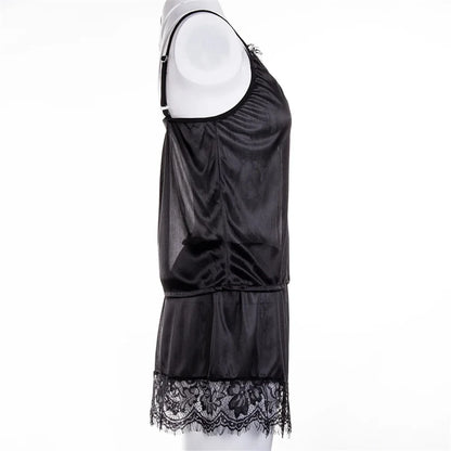 2 Stück sexy Pyjama Set Frauen sexy Spitze Patchwork Satin Seide Spaghetti träger Top heiße Shorts Pyjama Frauen Nachtwäsche Femme Pyjamas