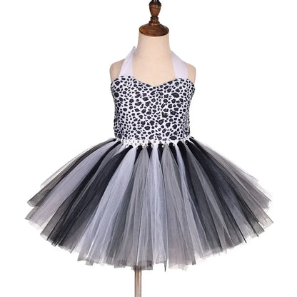 Halloween Tier Cosplay Kostüm für Kinder Wald Thema Kühe Tiger Giraffe Leopard Zebra Tutu Kleider Performance Tanz Sets