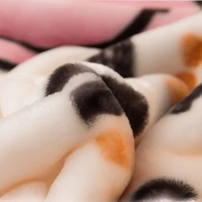 150x200cm  Home Blanket Double Layered Encrypted Plush Fur Coral Fleece Quilt Winter Dormitory Sofa Keep Warm Sheet Bed Cover.