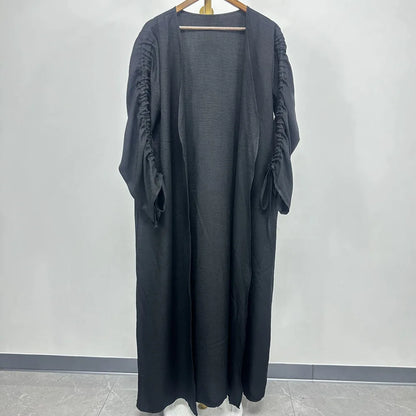 Eid Ramadan Muslim Dress Women Dubai Open Abaya Turkey Kaftan Kimono Cardigan Kebaya Islam Clothing Robe Caftan Marocain Femme.