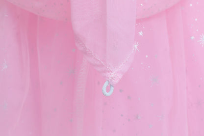 Baby Mädchen elegante Einhorn Blumen Grafik druck Mesh Kleid Kleid Kleidung für Leistung Party Geschenk Mädchen Frühling/Sommer.