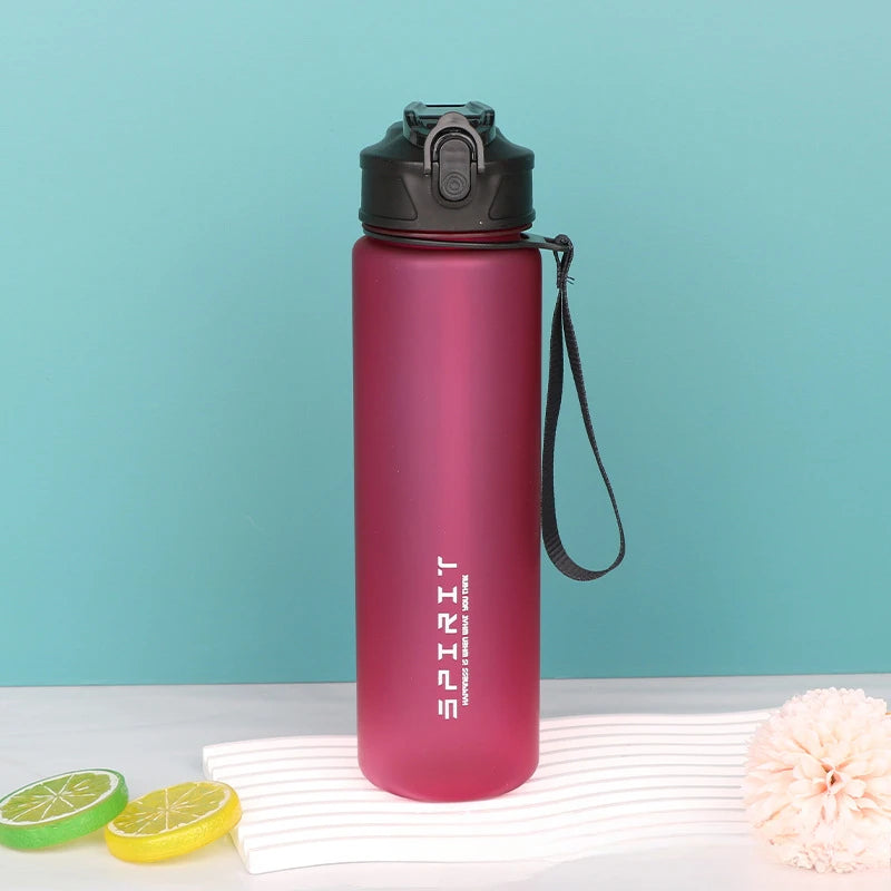 Portable Frosted Cup Reusable Large Capacity Student Outdoor Water Bottle Leak Proof Drinking Water Bottle Fitness Sports Kettle.