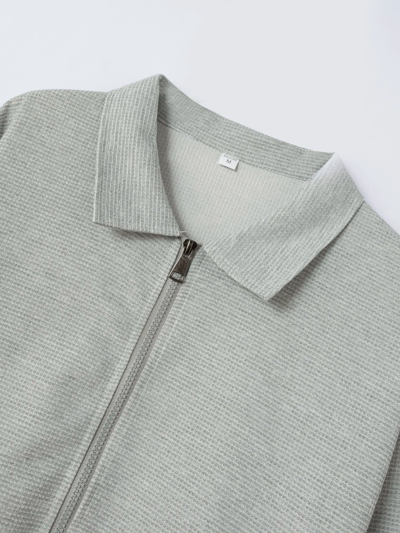 Men's Slim Fit Jacket with Zipper Pocket, Long Sleeved Sportswear, Cardigan Jacket Set, Long Pants, Elegant, two-Piece Set.