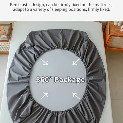 Waterproof Fitted Bed Sheet With 360 Elastic Band Mattress protector Cover Bedspreads for Single Double King Queen Size Bedsheet.