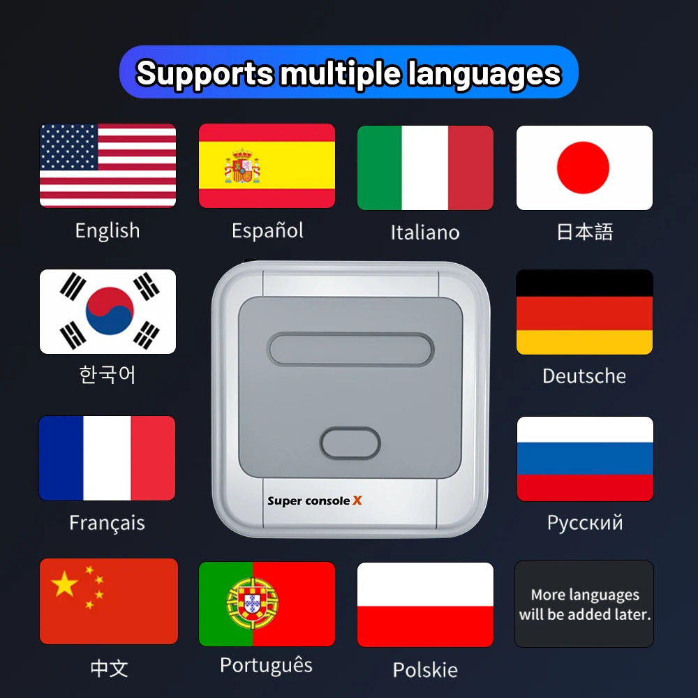 KINHANK Super Console X Game Box Retro Game Console 60000 Video Games for DC/MAME/Naomi with gamepads Game Player.