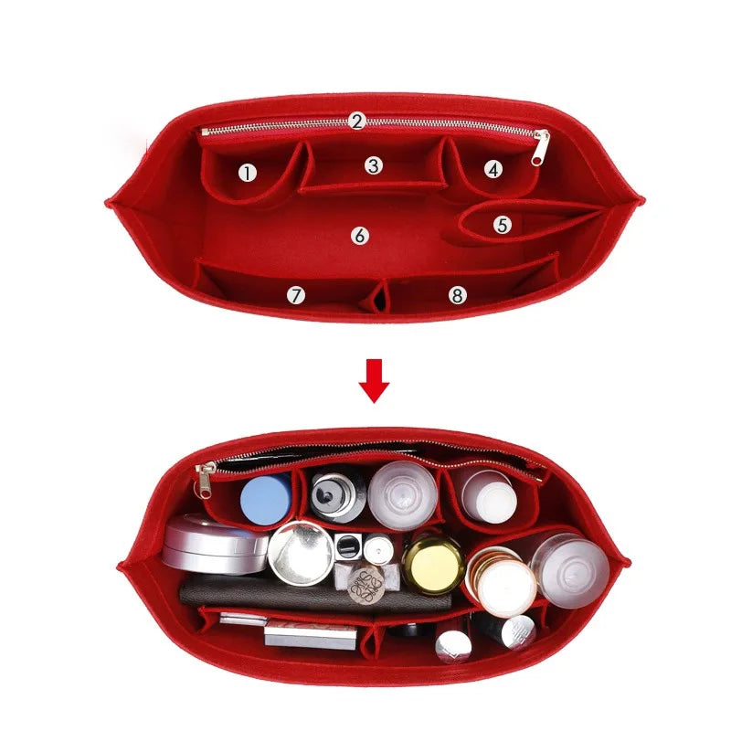 Purse Organizer Insert for Handbags, Felt Bag Organizer for Tote & Purse, Tote Bag Organizer Insert, for lv neverfull.