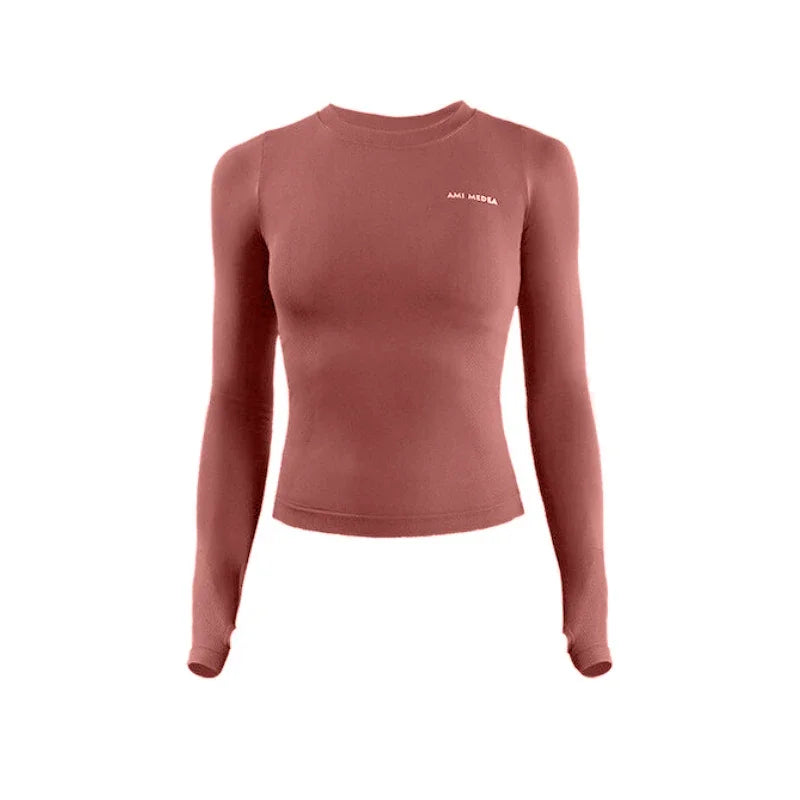 Women's Long Sleeve Top Yoga Shirts Running T-Shirt Workout Fitness Gym Sports Top Training Crop Top Solidcolor лонгслив женский.