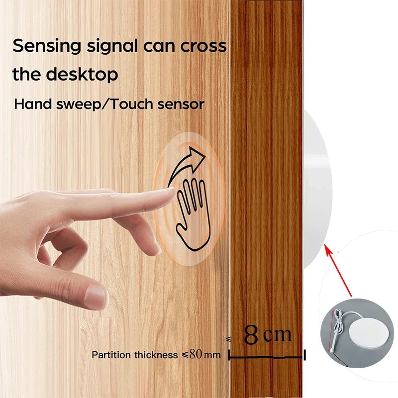 12V LED Dimmbarer Berührungssensorschalter Durchdringende Holzplatte Smart Home Maßgeschneiderter Dimmer für die Beleuchtungssteuerung.