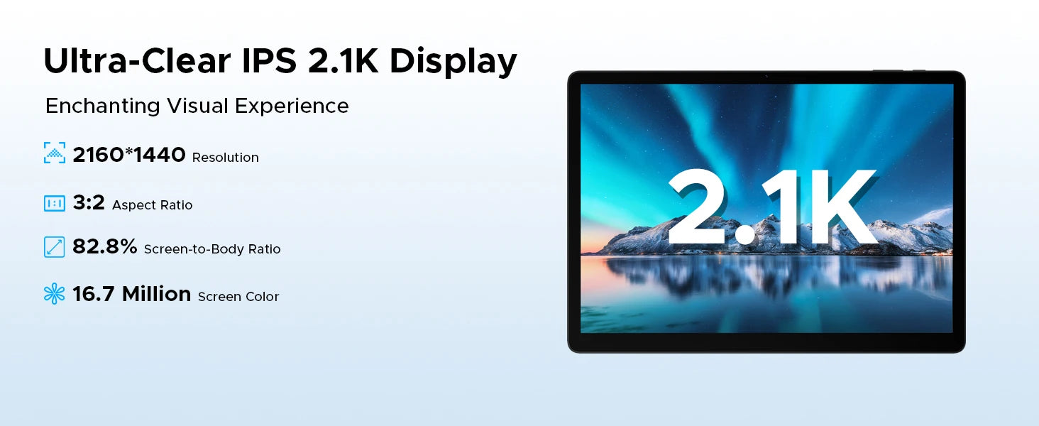 DOOGEE Tab E3 Max Tablet PC Android 15 Gemini AI Quad Speakers 14'' 2.1K Display 32GB(8+24) RAM 256GB ROM 13500mAh Battery Pad.