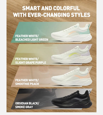 361 Degrees SoftFlow 3.0 Women's Running Sports Shoes Shock Absorption Rebound All-match Comfortable Sneakers Female 682412242